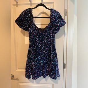 Zara sequin mini dress! only worn once perfect condition.